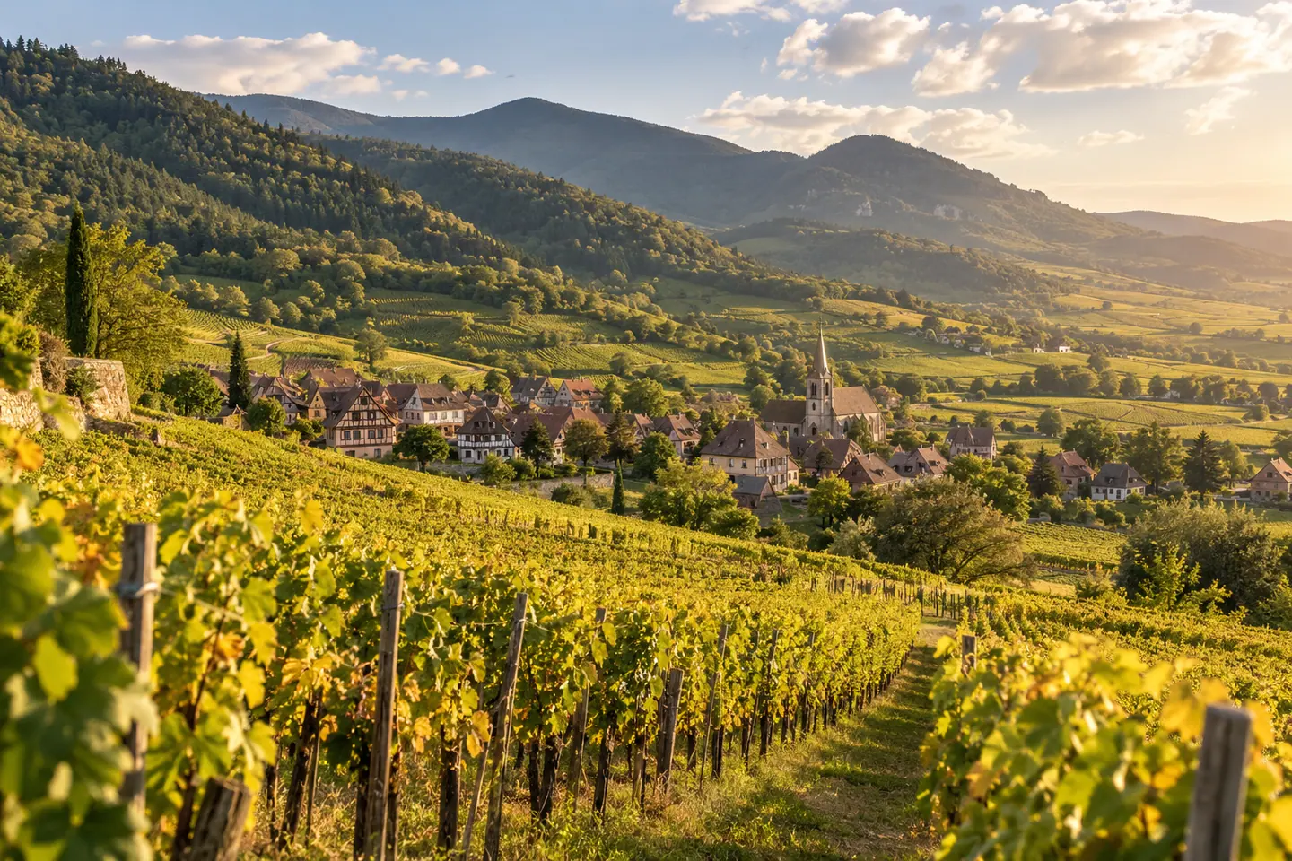 Illustration générée par IA — Alsace