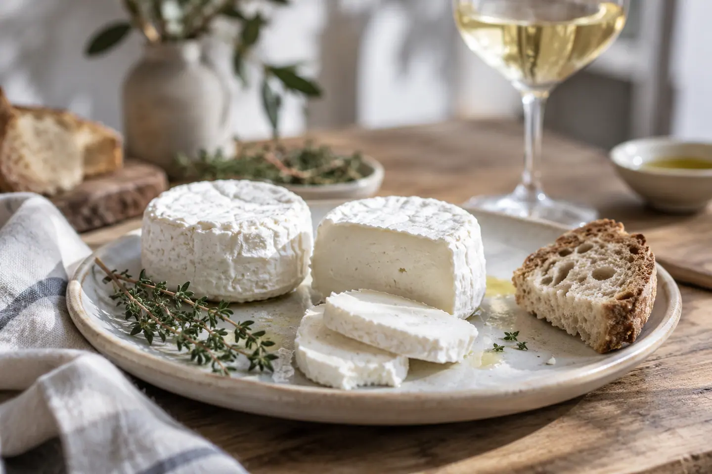Illustration générée par IA — Fromage de chèvre