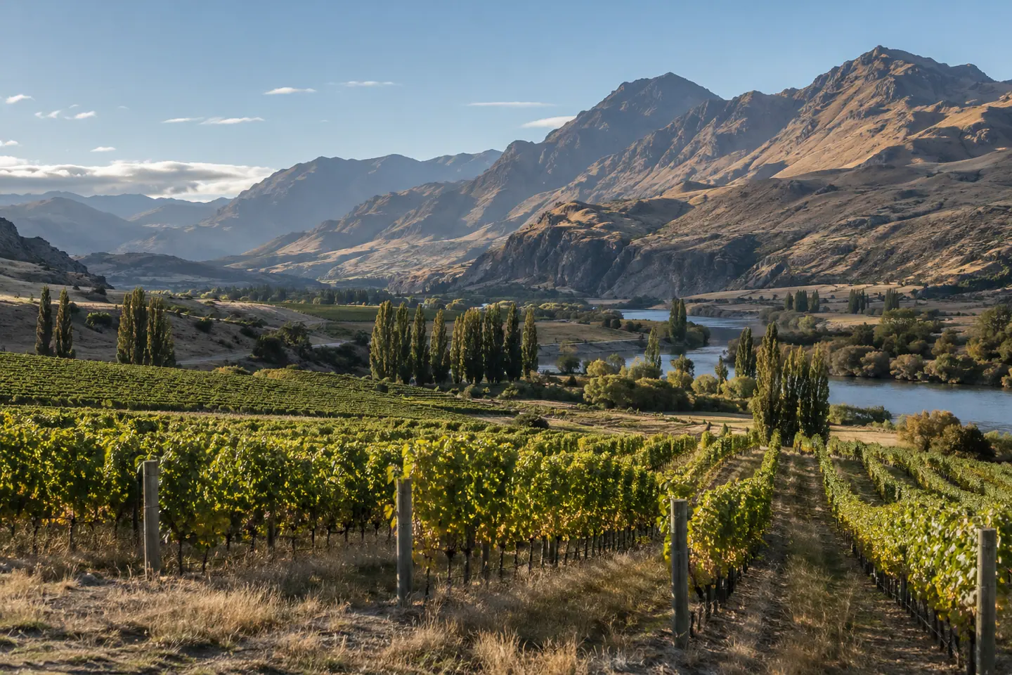 Illustration générée par IA — Central Otago