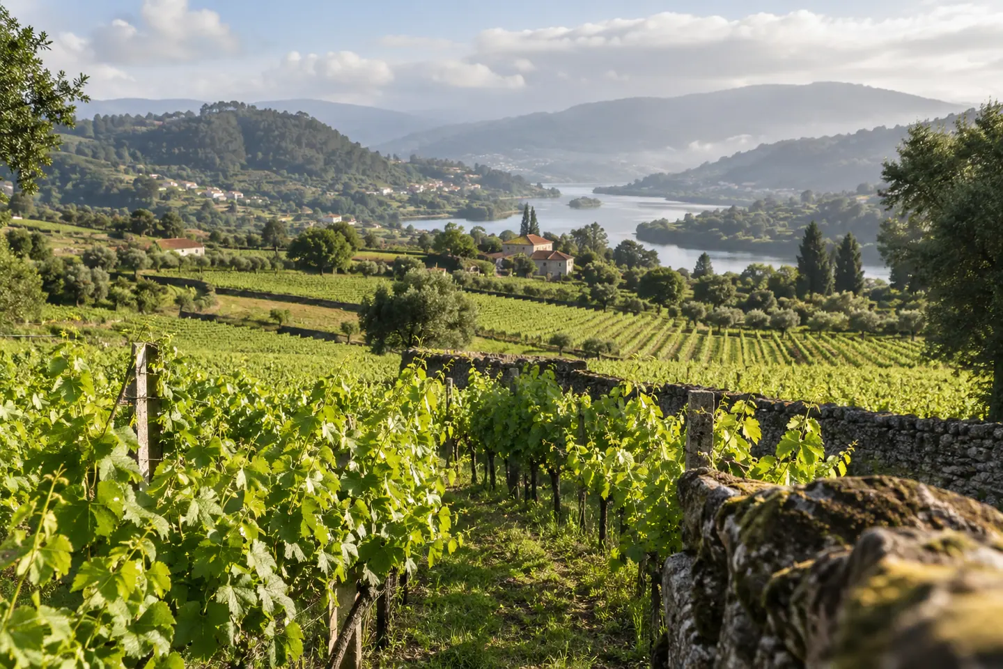 Illustration générée par IA — Vinho Verde