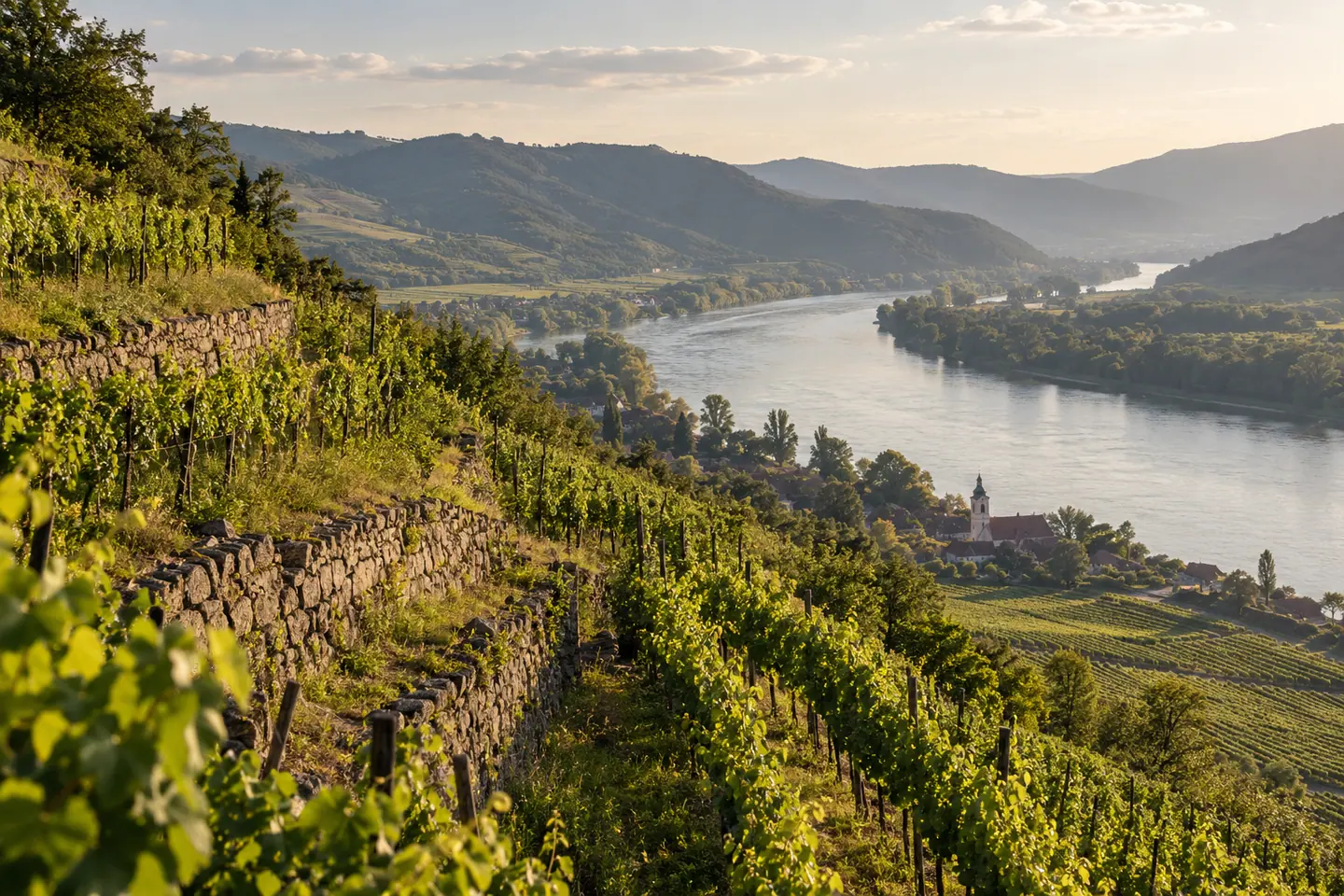 Illustration générée par IA — Wachau