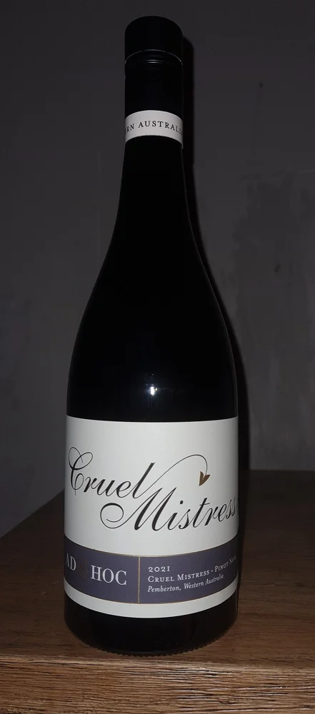 AD HOC · Cruel Mistress Pinot Noir